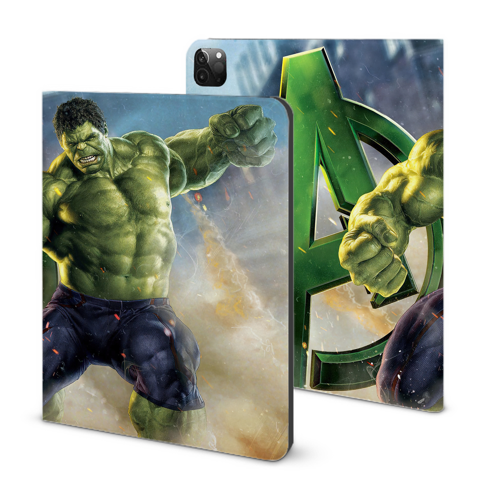 （画像用） アベンジャーズ The Avengers IPadケース ペンホルダー付き ブックスタイルデザイン